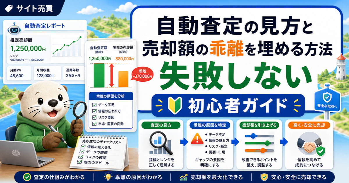 自動査定の見方と売却額の乖離を埋める方法失敗しない徹底解説入門版のアイキャッチ画像